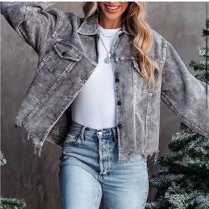 VICI Cotton Corduroy Charcoal Jacket